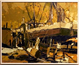 Nanci Blair Closson, Dry docked shrimp boat